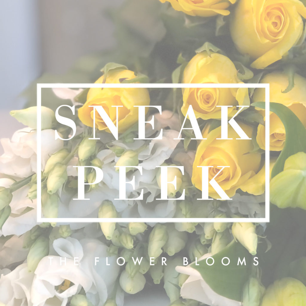 Sneak peek image with yellow flowers